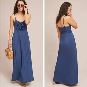 EUC. Moulinette Soeurs {Anthropologie} Blue Super Soft Maxi Dress + Pockets | XS